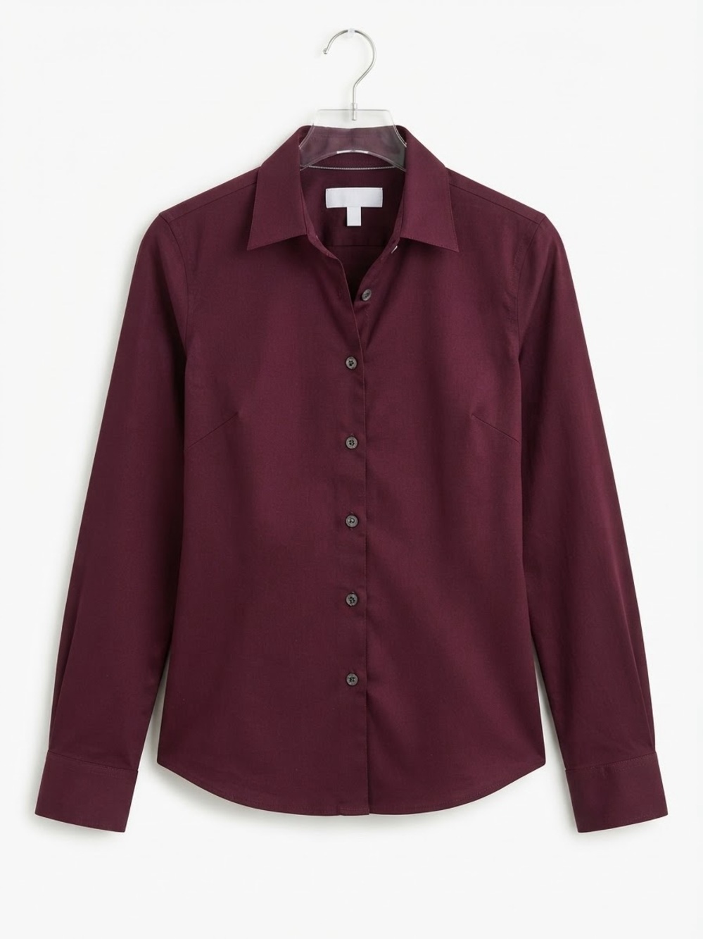 Banana Republic Non-Iron Button Down Shirt Women’s Size 0, Burgundy